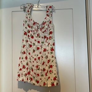 Zara rose design mini dress-size M